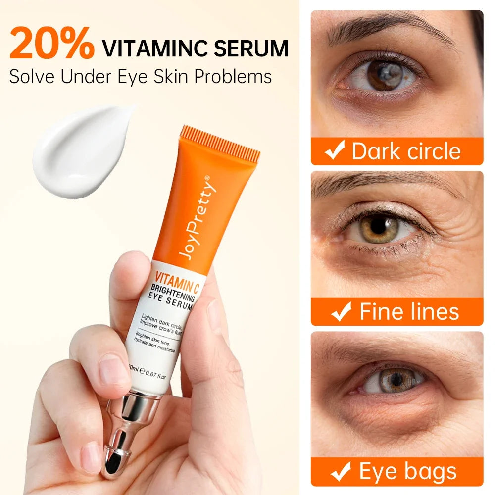 Anti Dark Circle Eye Cream Eye Bags VC Whitening Lightening Cream Wrinkle Removal Serum Eyes Firming Skin Care Beauty Joypretty