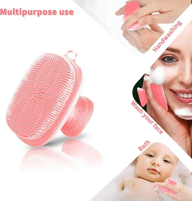 Silicone Face Scrubber for Men and Women Facial Cleansing Brush Silicone Face Wash Brush Manual Cleansing Skin Care Face Brushes