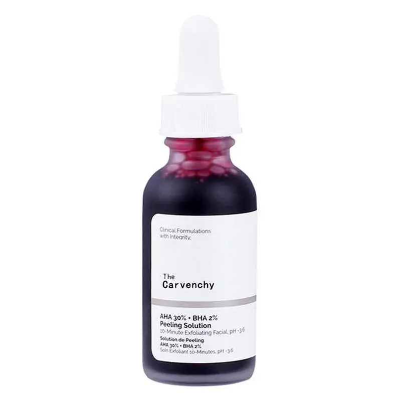 Fruit Acid AHA 30% + BHA 2% Peeling Solution Face Serum with Salicylic Acid Moisturizing Facial Skin Care 30Ml